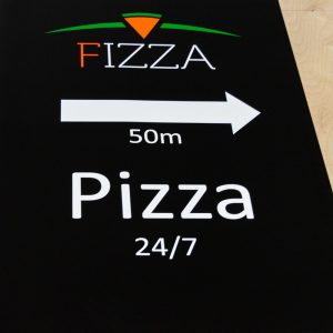 Pizzerian mainosjuliste