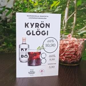 Kyrön Glögi pöytästandi Saimaprint Oy