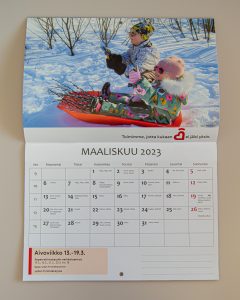 Seinäkalenteri 2023 Saimaprint Oy