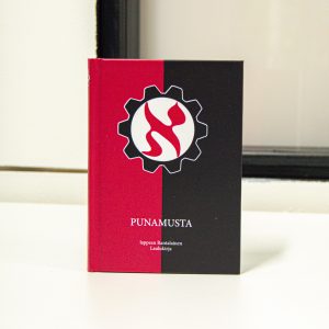 Puna-musta kantinen kirja Saimaprint Oy