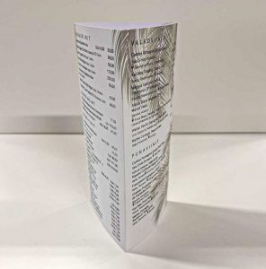 Pöytästandi hoitolaan Saimaprint Oy