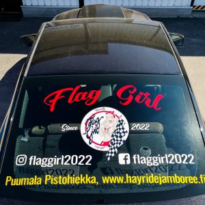 Flag Girl Autotarrat Saimaprint Oy
