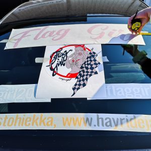 Flag Girl Autotarrat Saimaprint Oy