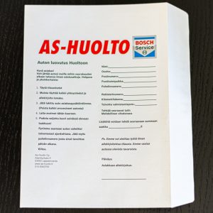 Autoliikkeen kirjekuori Saimaprint Oy